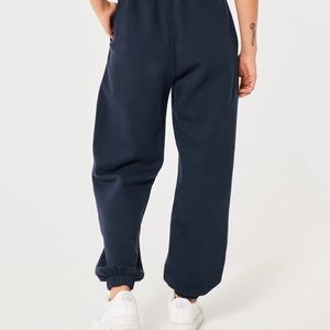 Hollister blue adjustable sweatpants
